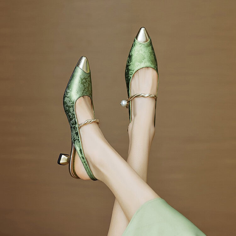 Laura - Tacones de seda