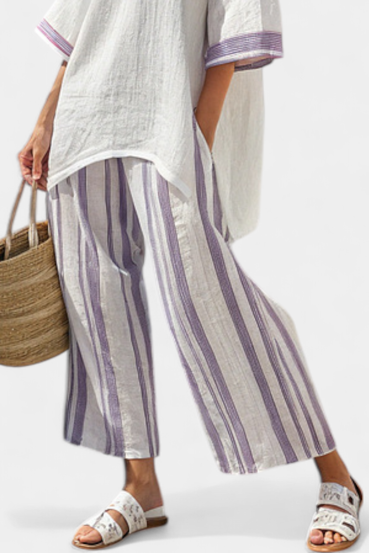 Eva - Conjunto trenzado rayas