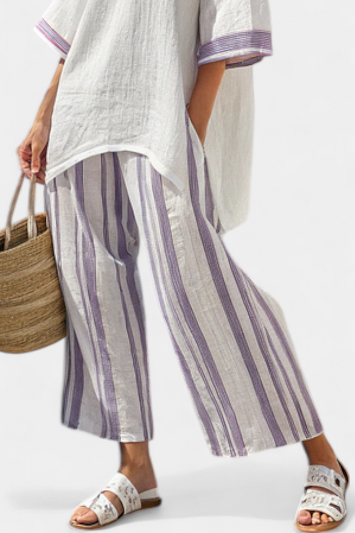 Eva - Conjunto trenzado rayas