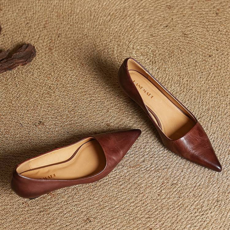 Maria - Tacones elegante de cuero