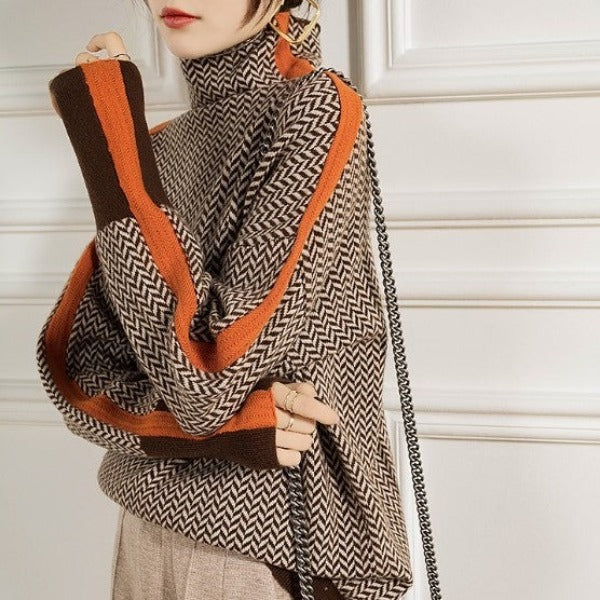Adela - Jersey elegante cuello alto