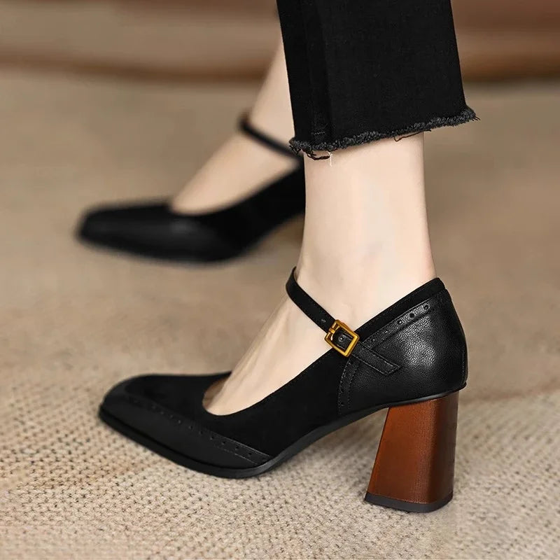 Esther - Tacones elegante de cuero