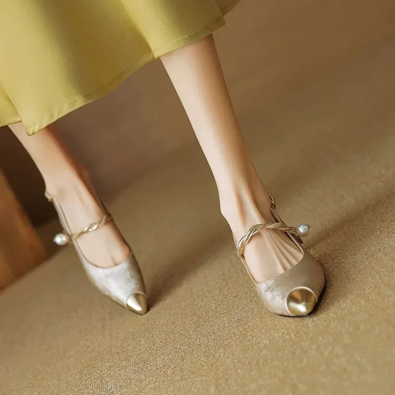 Laura - Tacones de seda