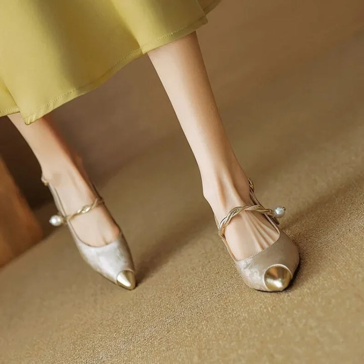Laura - Tacones de seda