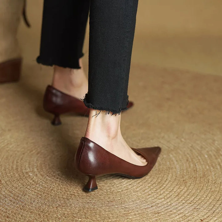Maria - Tacones elegante de cuero