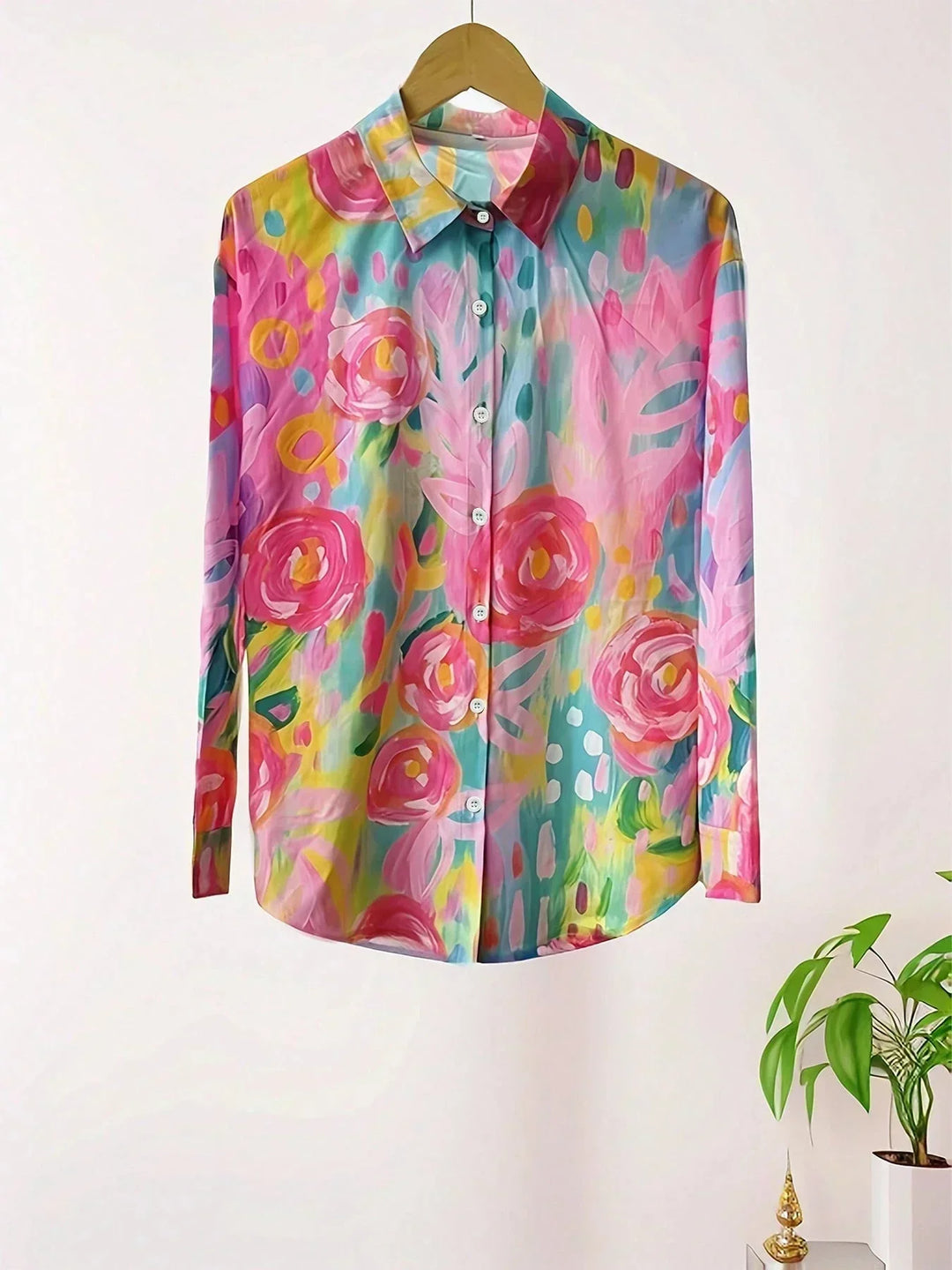 Elena - Blusa elegante estampado