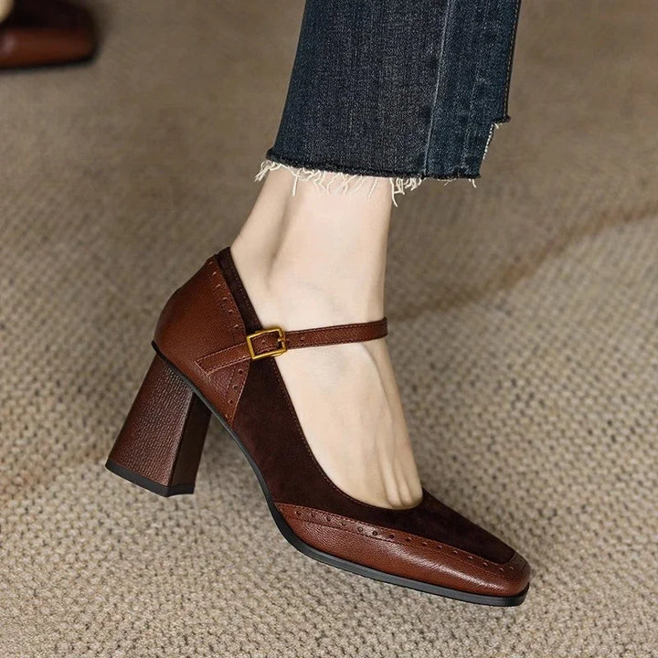 Esther - Tacones elegante de cuero
