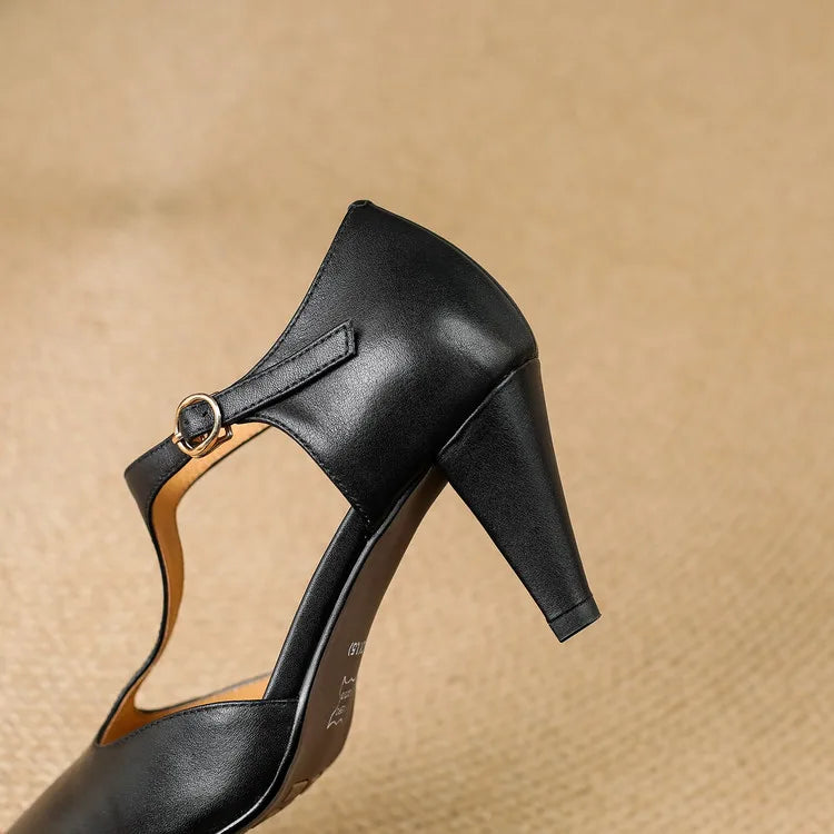 Begona - Tacones elegante de cuero