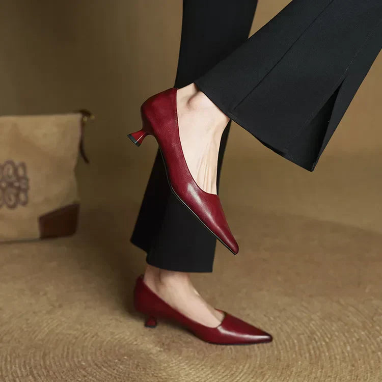 Maria - Tacones elegante de cuero