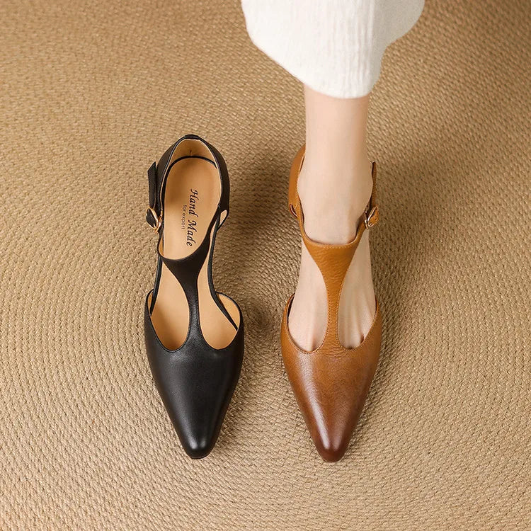 Begona - Tacones elegante de cuero