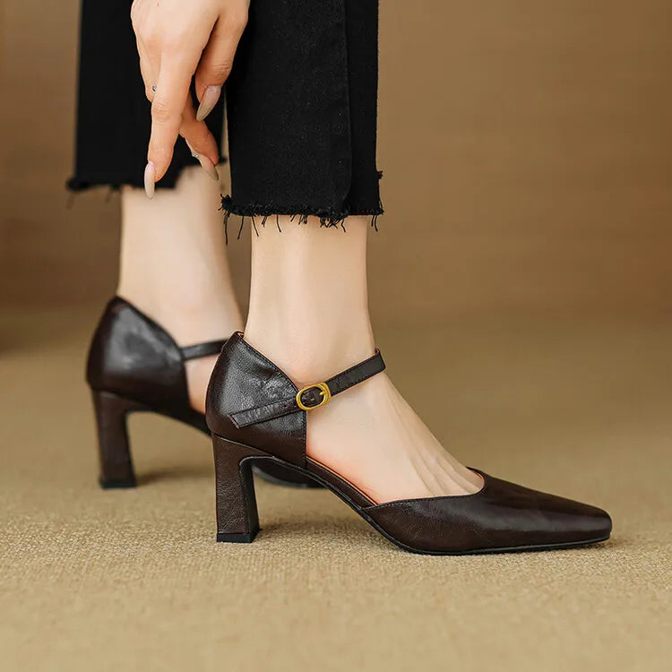 Isabel - Tacones de cuero