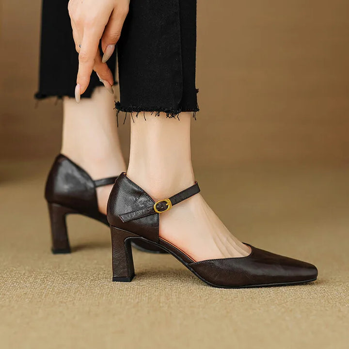 Isabel - Tacones de cuero