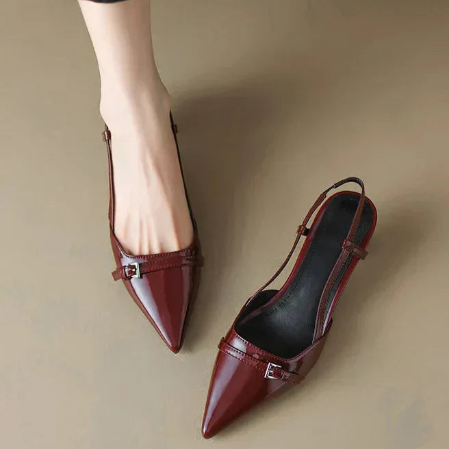 Marta - Tacones elegante de cuero