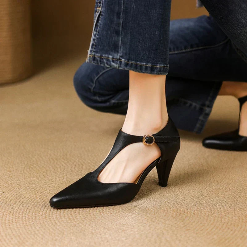Begona - Tacones elegante de cuero
