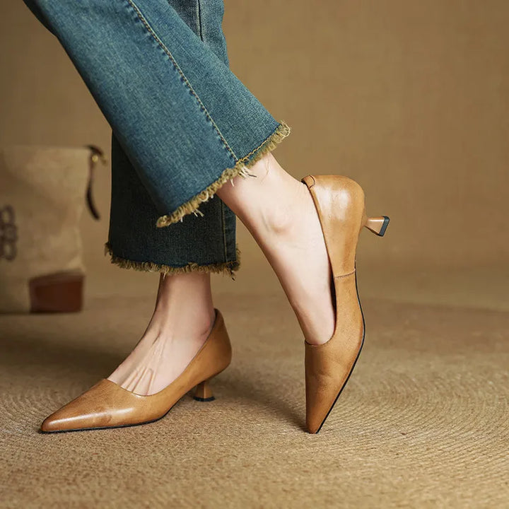 Maria - Tacones elegante de cuero