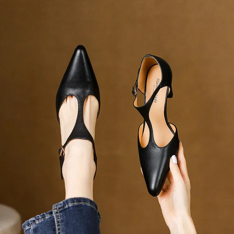 Begona - Tacones elegante de cuero