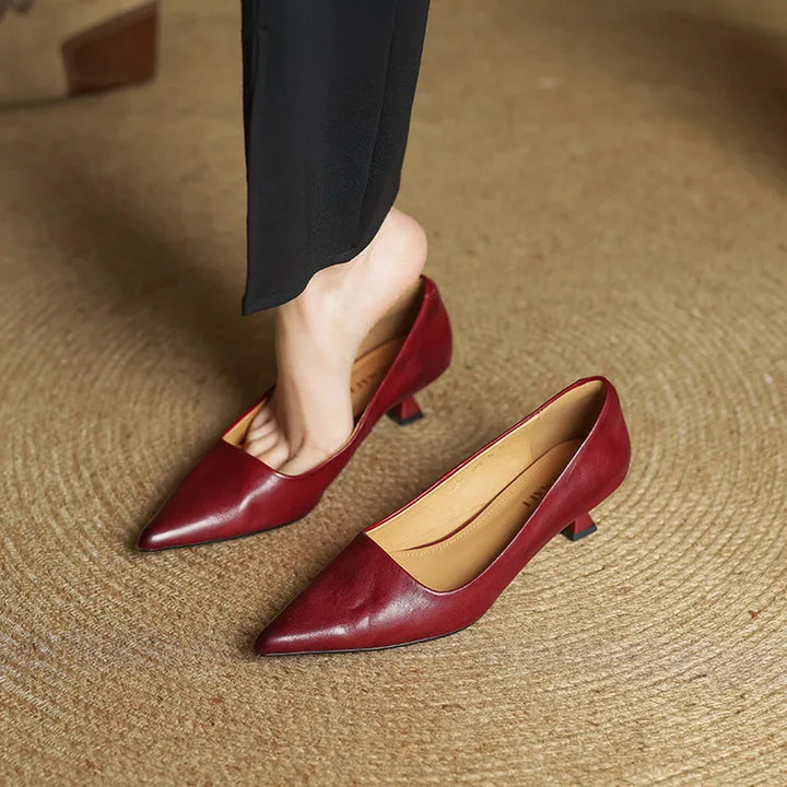 Maria - Tacones elegante de cuero