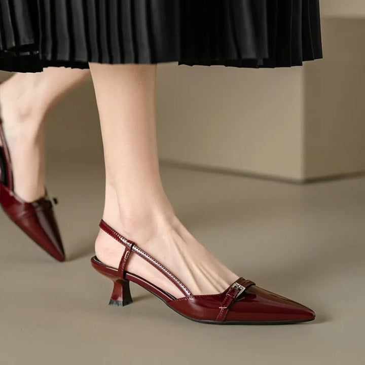 Marta - Tacones elegante de cuero