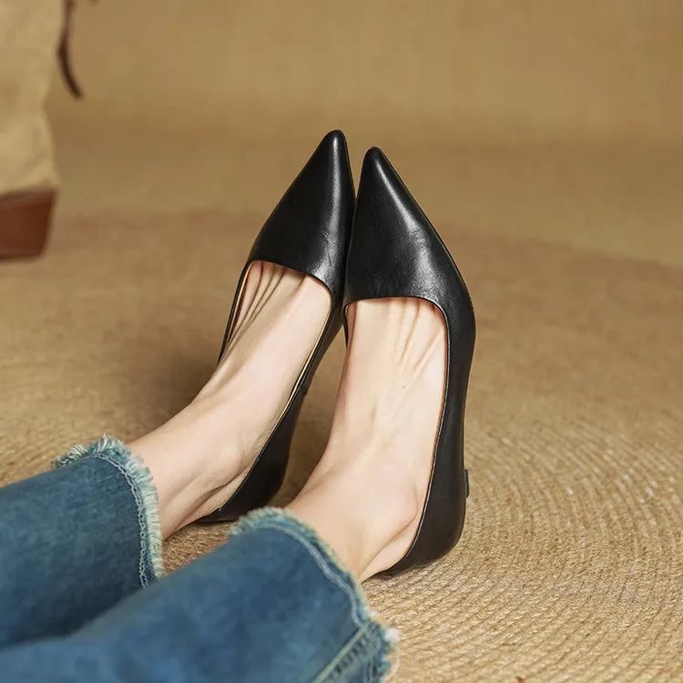Maria - Tacones elegante de cuero