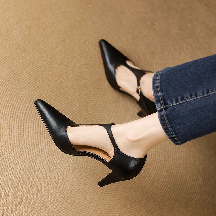 Begona - Tacones elegante de cuero