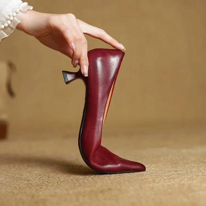 Maria - Tacones elegante de cuero
