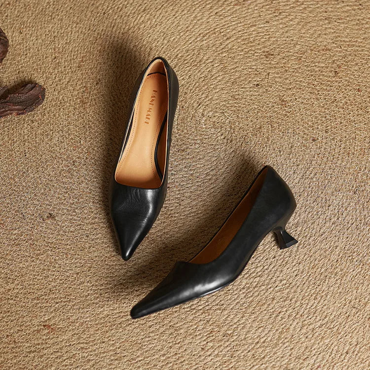 Maria - Tacones elegante de cuero
