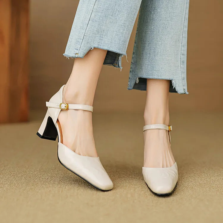 Isabel - Tacones de cuero