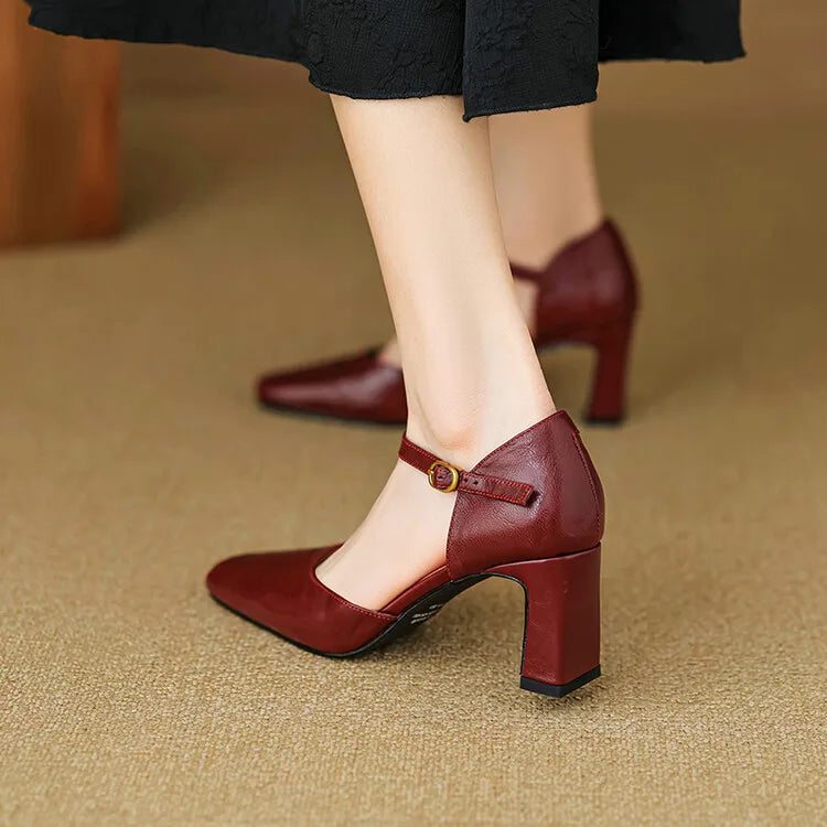 Isabel - Tacones de cuero