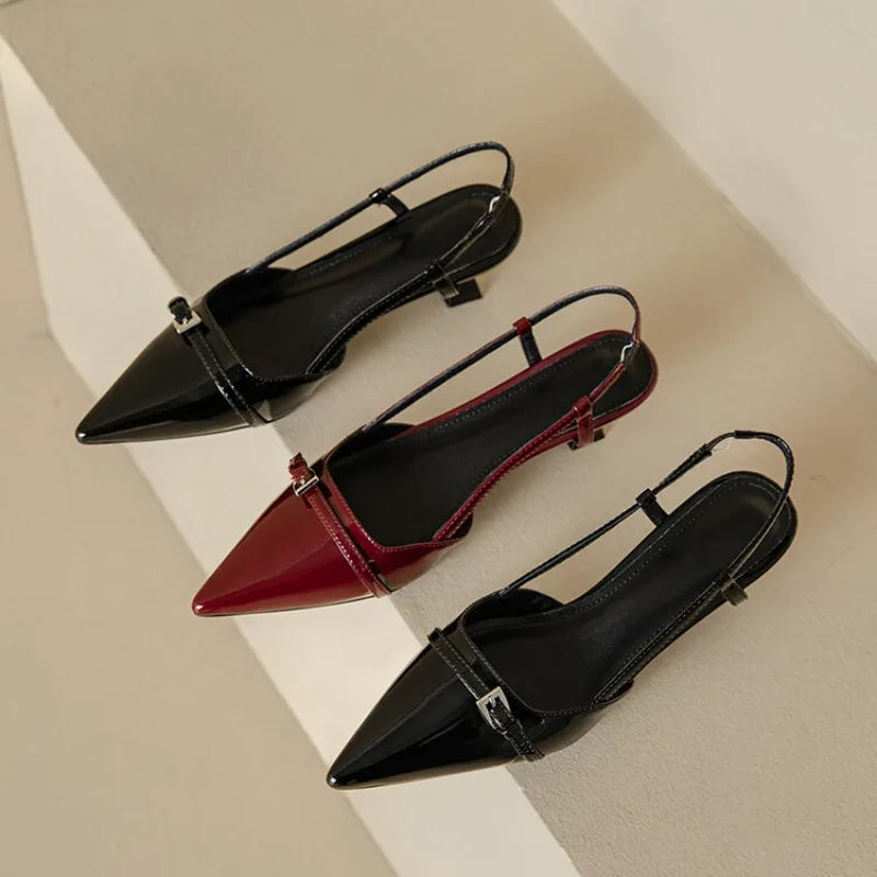 Marta - Tacones elegante de cuero