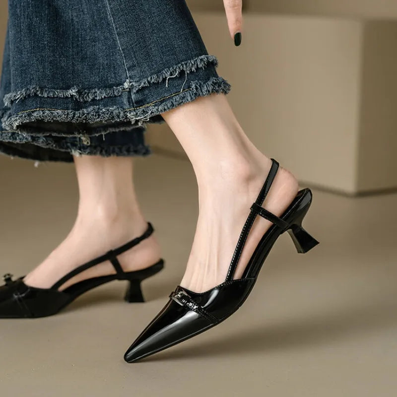 Marta - Tacones elegante de cuero