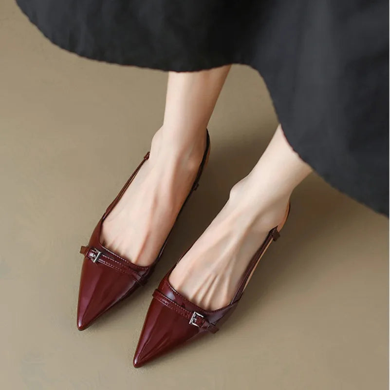 Marta - Tacones elegante de cuero