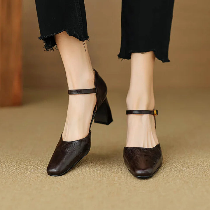Isabel - Tacones de cuero