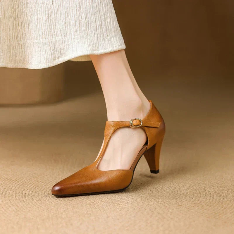 Begona - Tacones elegante de cuero