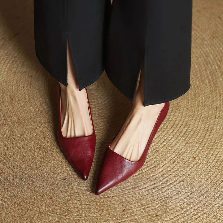Maria - Tacones elegante de cuero