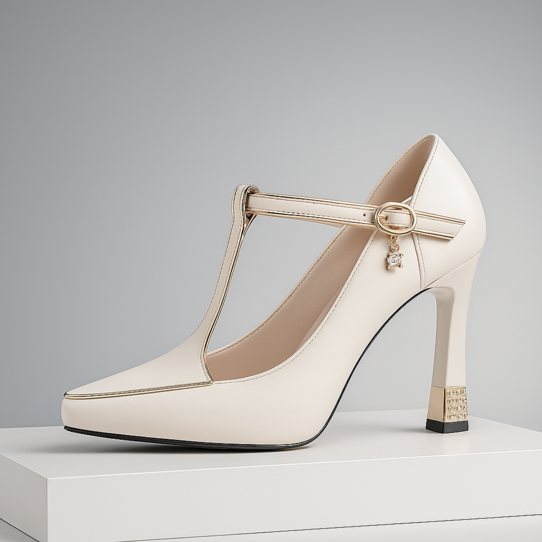 Yolanda - Tacones elegante de cuero