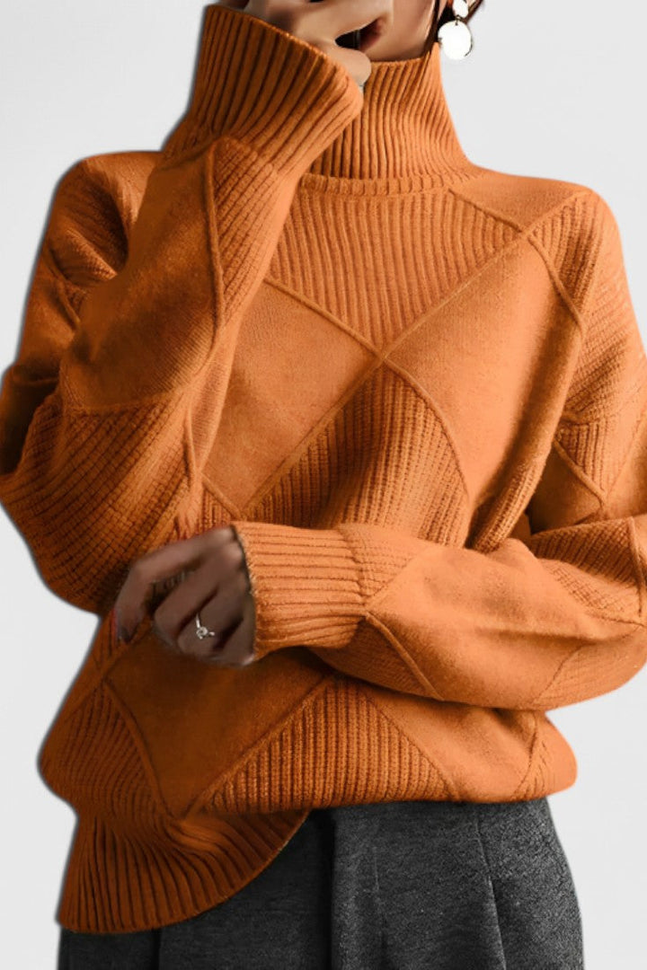 Ana - Jersey elegante cuello alto