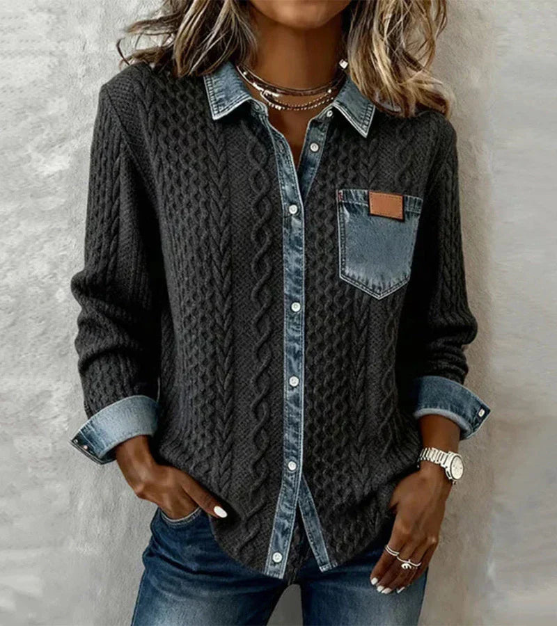 Laura - Blusa trenzado de punto