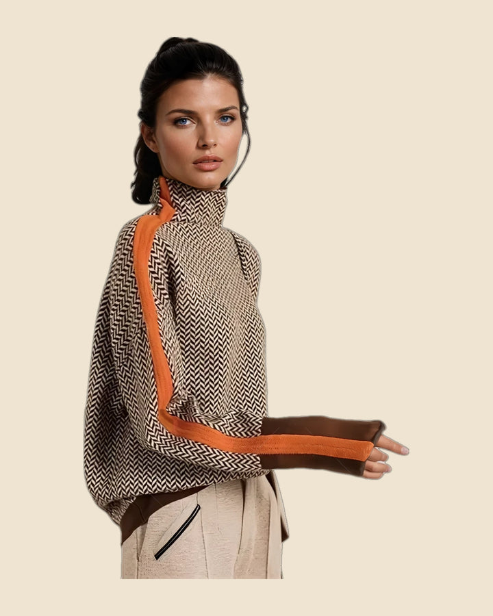 Adela - Jersey elegante cuello alto