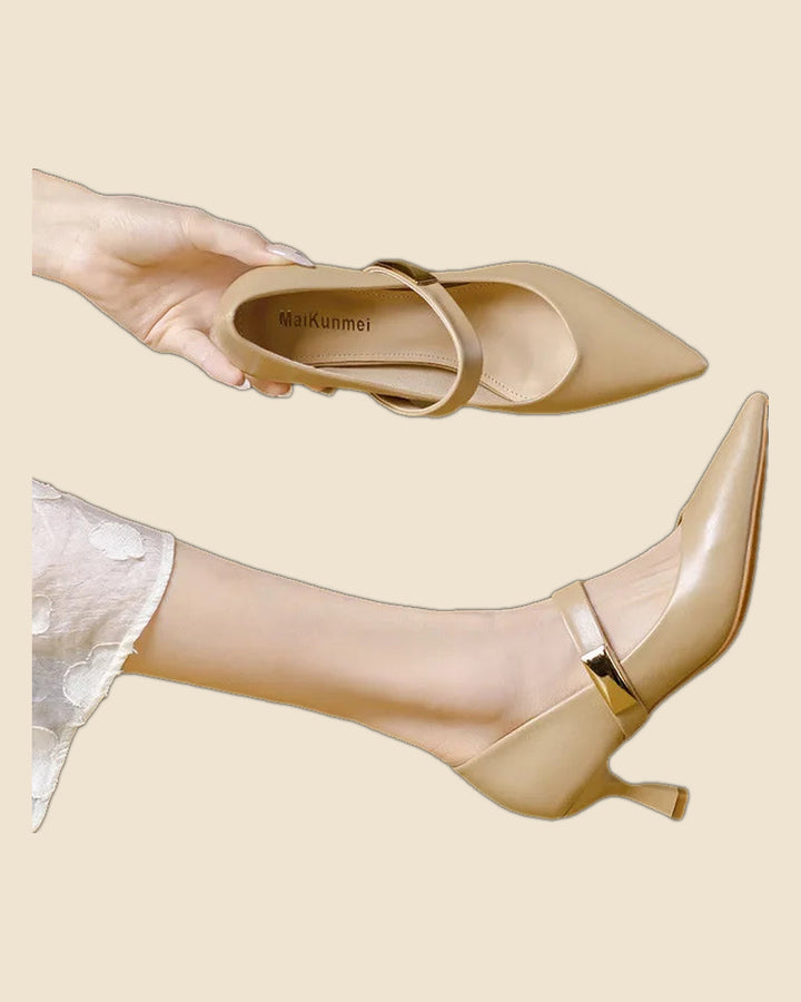 Alicia - Tacones de cuero