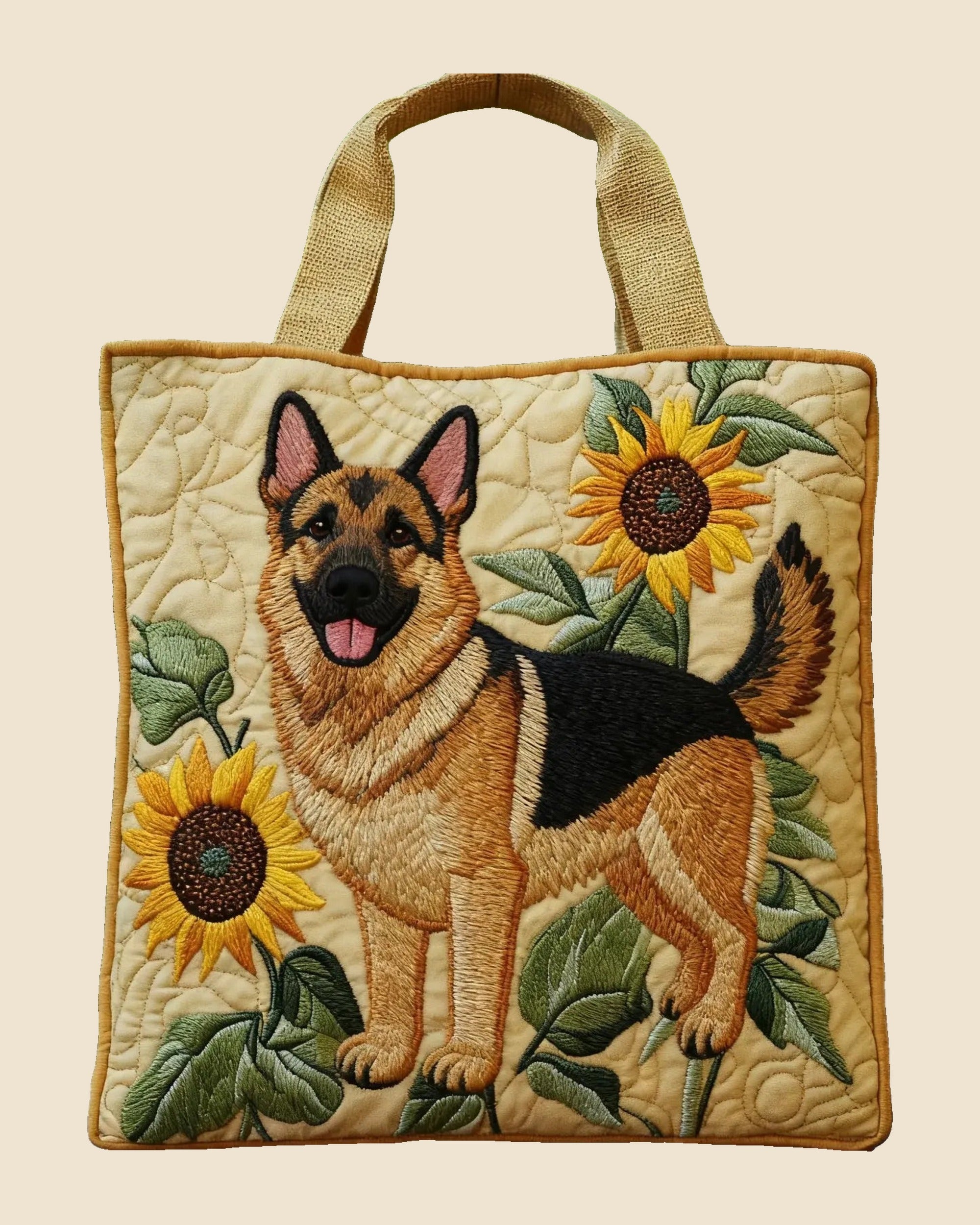 Bolso Pastor Alemán Floral