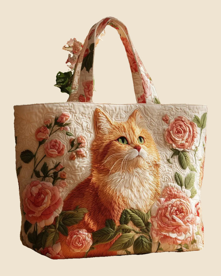 Bolso Gatos Rojos Rosas
