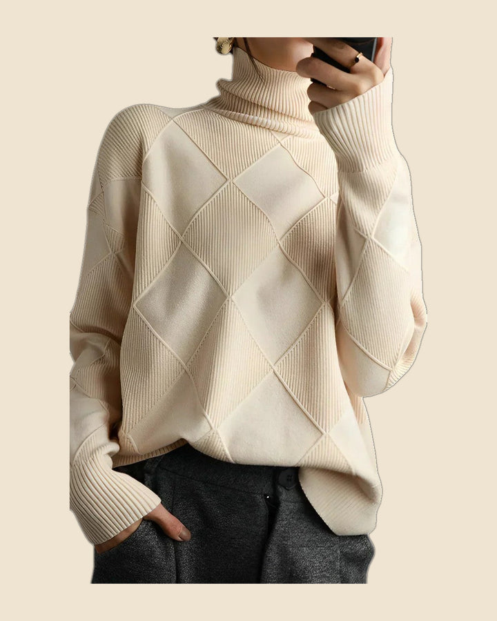 Ana - Jersey elegante cuello alto