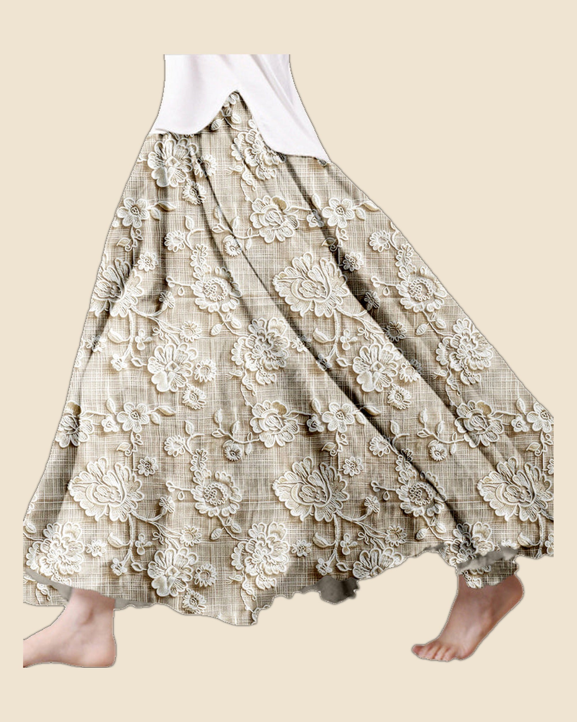 Beatriz - Falda maxi vintage