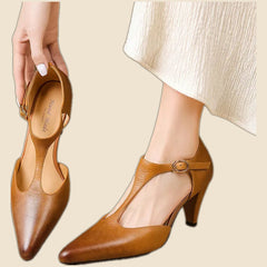Begona - Tacones elegante de cuero