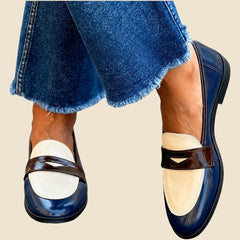 Claudia - Mocasines de Contraste