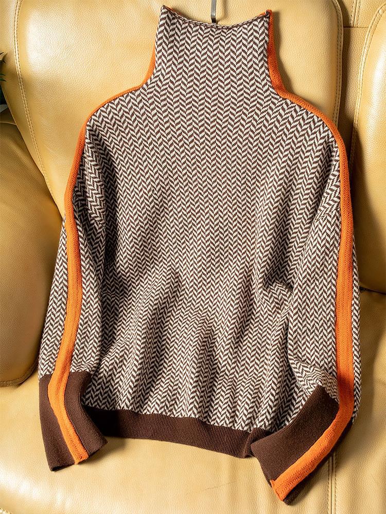 Adela - Jersey elegante cuello alto