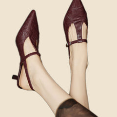 Dolores - Tacones elegante de cuero
