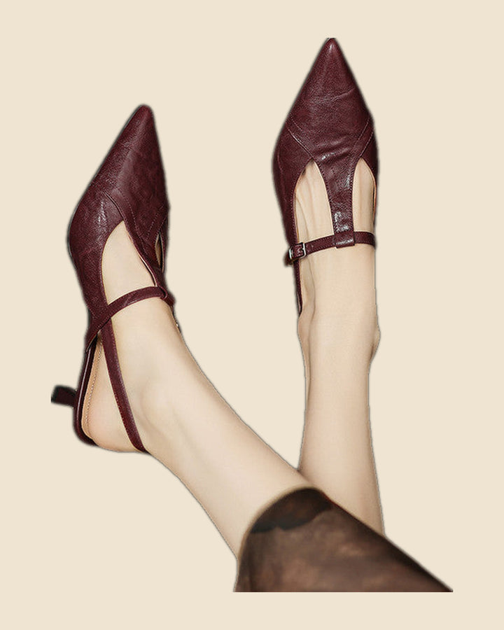 Dolores - Tacones elegante de cuero