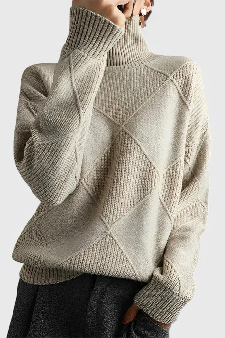 Ana - Jersey elegante cuello alto