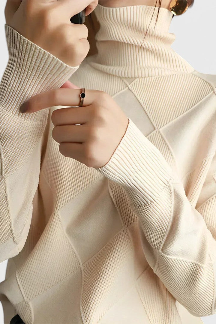 Ana - Jersey elegante cuello alto